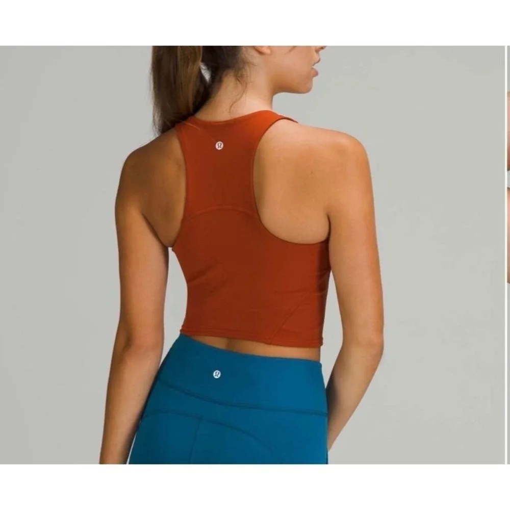 Lululemon Invigorate Training TankTop‎ Aztec Brick Size 4 Racerback Brown Red